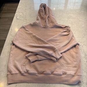 Men's Hooded Sweatshirt in Dusty Pink